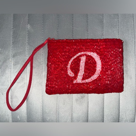 Liz Claiborne Letter “D” beaded wristlet - Picture 1 of 5